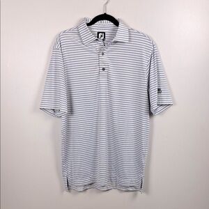 FootJoy Men's Purple Striped Polo Shirt size medium